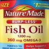 Burp-Less Fish Oil 1200 mg frasco