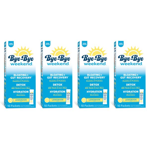 Version 1.0.0 Bye-Bye Weekend mezcla para bebida limonada paquete de 4
