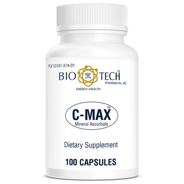 Detalle de ingredientes vitamina c C-Max bioflavonoides cítricos