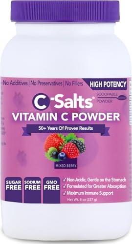 C-salts polvo vitamina c suplemento sabor bayas