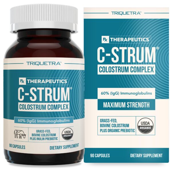 Frente de la caja C-Strum Organic Colostrum