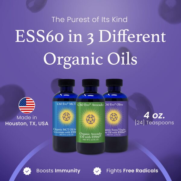 Frascos de oliva aguacate y MCT