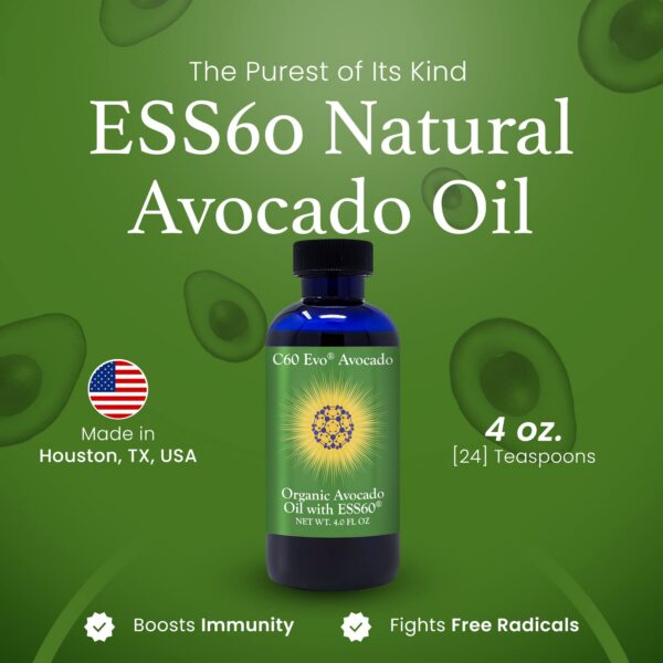 Frasco de aceite de aguacate orgánico ESS60