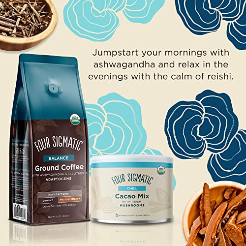 Cacao en polvo con hongo Reishi orgánico Four Sigmatic