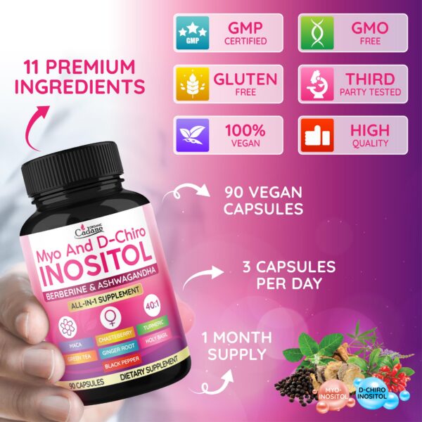 Frasco Cadane Myo-Inositol y D-Chiro-Inositol