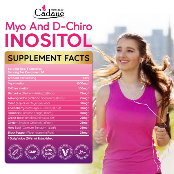 Etiqueta del suplemento Cadane Myo-Inositol