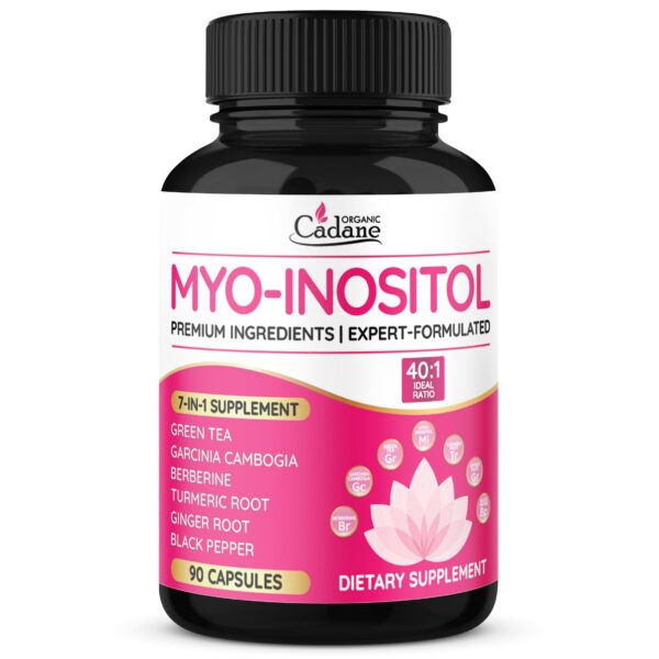 Cápsulas Cadane Organic Myo-Inositol con té verde