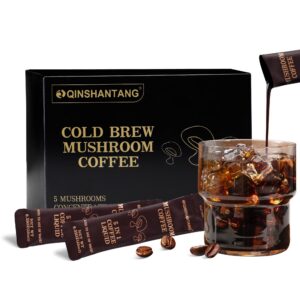 Version 1.0.0 Café frío líqudio concentrado con mezcla de 5 hongos adaptogénicos