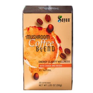 Version 1.0.0 Café instantáneo Sayan con hongos en sobres