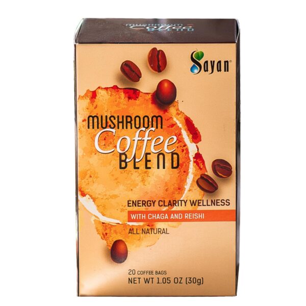 Version 1.0.0 Café instantáneo Sayan con hongos en sobres