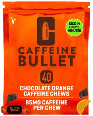 Caffeine Bullet Energy Chews Chocolate Orange front label
