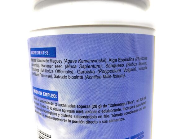 Contenido Cahuenga fibra mezcla natural para digestión