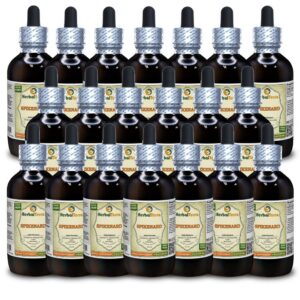 Caja con 20 frascos de tinctura orgánica de raíces de espicardo HerbalTerra