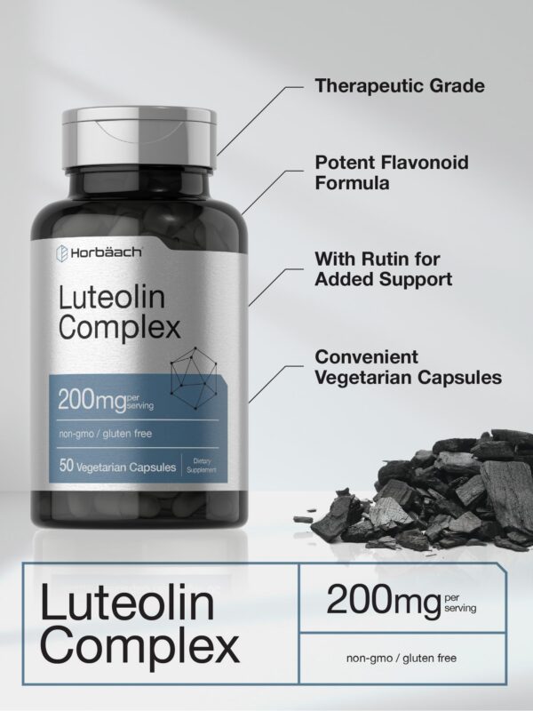 Caja de 50 cápsulas Horbäach luteolina y rutin sin gluten