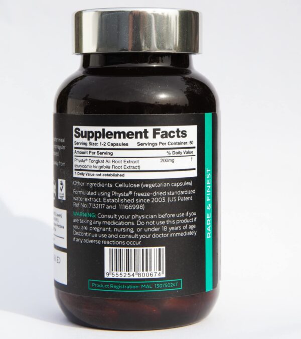 Caja AKARALI Tongkat Ali con 60 cápsulas concentradas para salud