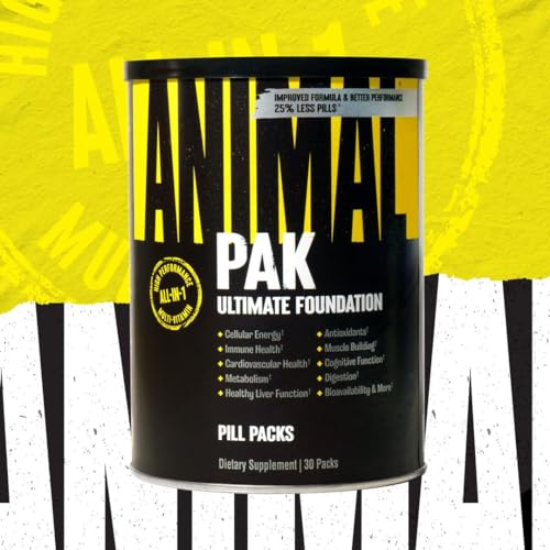 Caja de Animal Pak multivitaminico para fitness y apoyo inmune