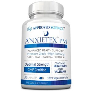 Caja de Anxietex Approved Science para sueño y alivio ansiedad