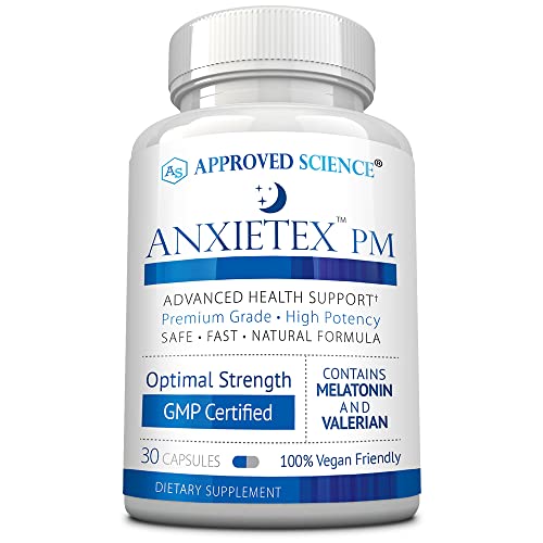 Version 1.0.0 Caja de Anxietex Approved Science para sueño y alivio ansiedad