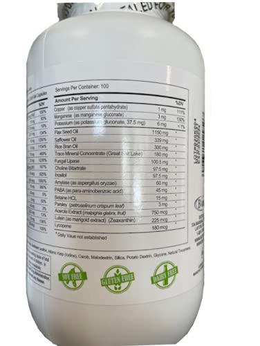 Caja de Bio35 con información de minerales y vitaminas