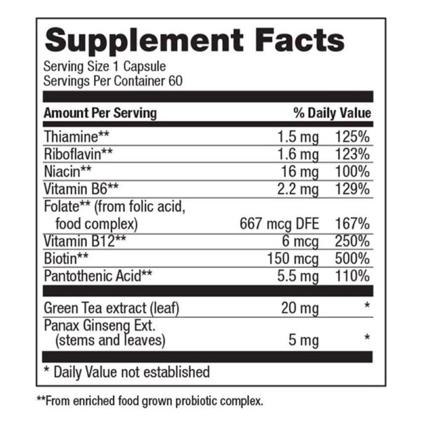 Version 1.0.0 Caja y botella vitamina b complex Livamed para estrés