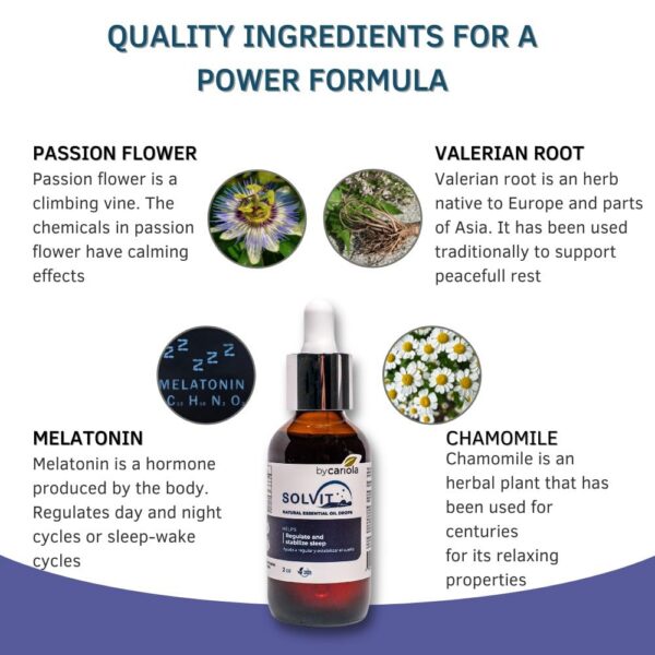 Caja BY CARIOLA Solvit gotas con melatonina y extractos naturales