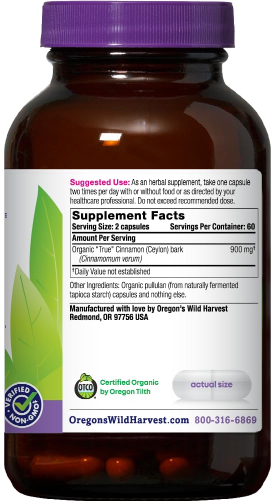 Version 1.0.0 Caja cápsulas canela true cinnamon ceilán vegana orgánica