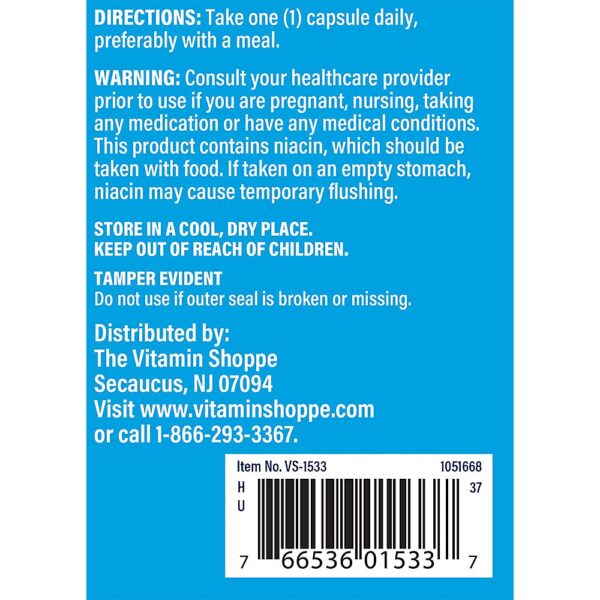 Version 1.0.0 Caja cápsulas vitamina B niacinamida The Vitamin Shoppe