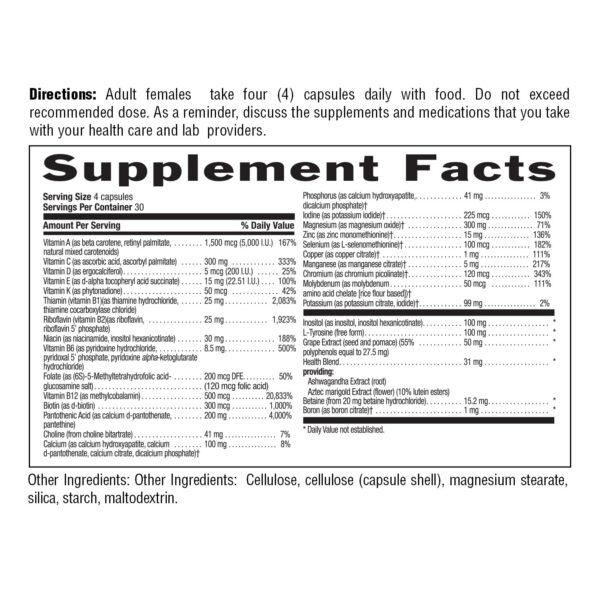 Version 1.0.0 Country Life Max para Mujeres en caja