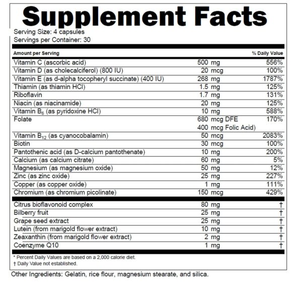 Caja Doctor’s Advantage suplementos para salud ocular