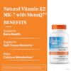 Caja Doctor's Best Vitamina K2 Mk-7 100mcg para huesos fuertes