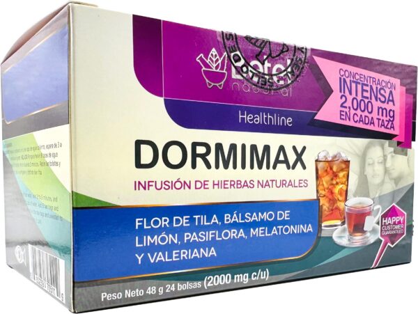 Version 1.0.0 Caja de Dormimax té natural para dormir con melatonina 24 bolsitas