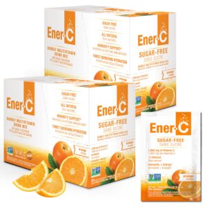 Caja Ener-C multivitaminico sin azucar sabor naranja 60 sobres