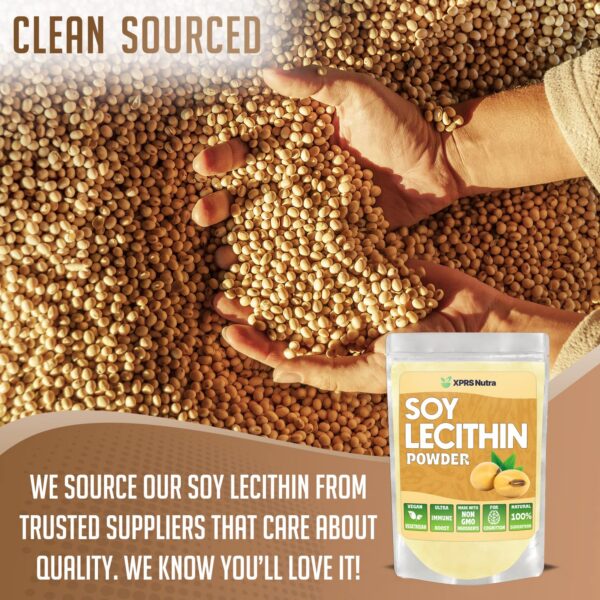 Caja exterior y etiqueta de lecitina de soja