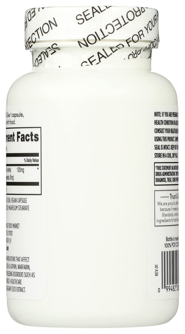 Caja extracto semilla de uva Whole Foods Market antioxidante