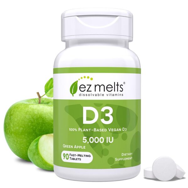Version 1.0.0 Caja EZ Melts tabletas disolubles vitamina d3 sabor manzana verde