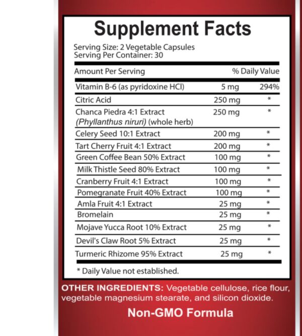 Cápsulas antioxidantes para control de ácido úrico naturales
