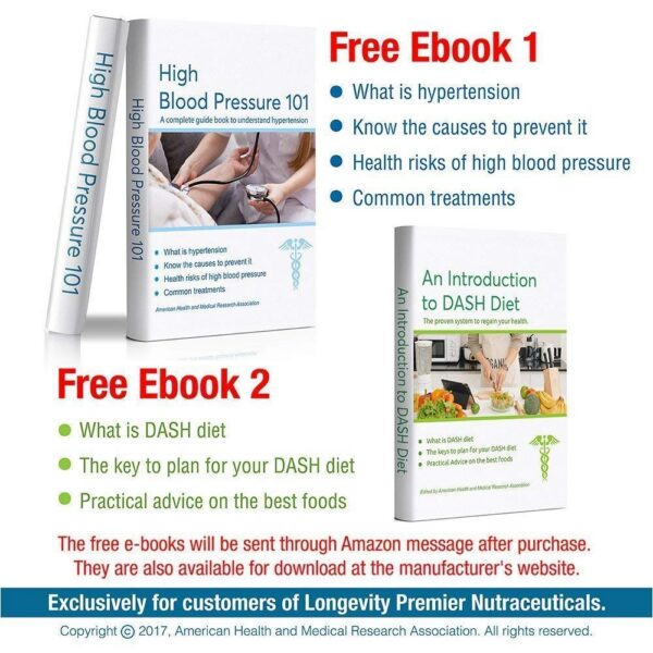 Version 1.0.0 Caja fórmula natural Longevity para presión arterial y bienestar