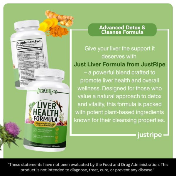 Caja de Fórmula para Salud del Hígado Just Ripe