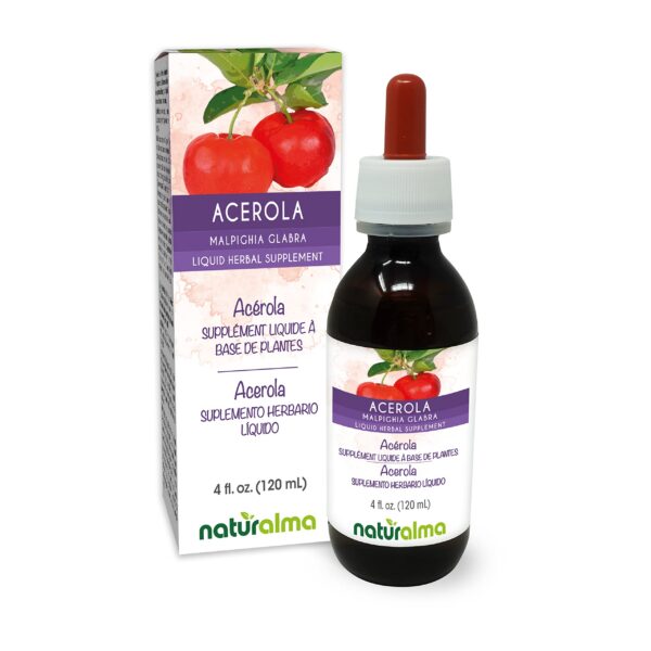 Version 1.0.0 Caja y frasco de extracto de acerola naturalma 4oz