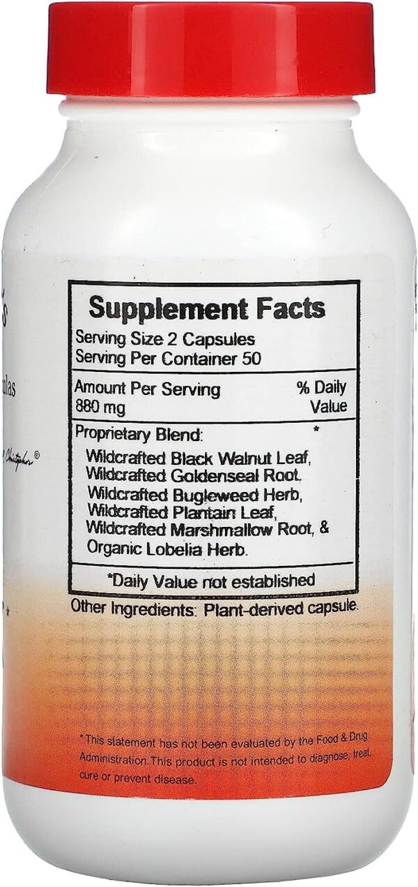 Version 1.0.0 Caja y frasco fórmula herbal para infecciones Dr. Christopher