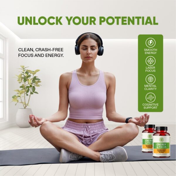 Version 1.0.0 Caja y frasco con suplemento para concentración y energía natural