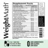 Caja y frasco WeightMath Metabolism Booster y limpieza de colon