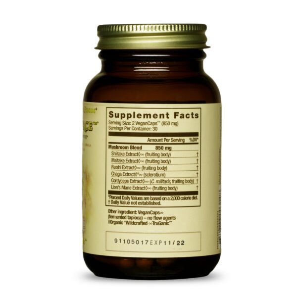 Version 1.0.0 Caja frontal MycoForce suplementos de hongos medicinales veganos