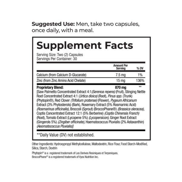 Caja frontal Suplemento próstata ProstaXan Saw Palmetto