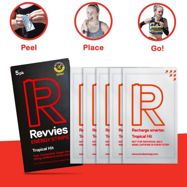 Caja frontal de tiras energéticas Revvies varias piezas