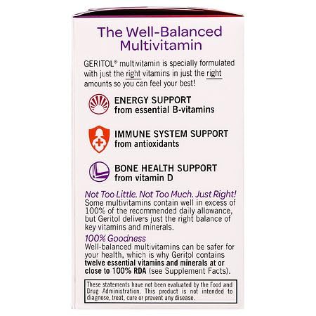 Caja Geritol vitaminas para uso diario