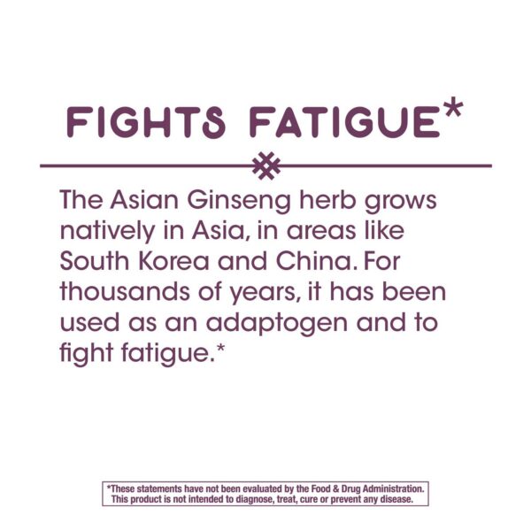 Caja Ginseng Asiático Nature's Way con etiqueta y detalles