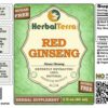 Version 1.0.0 Caja del glicerito de ginseng rojo HerbalTerra hecho en EUA