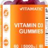 Caja gomitas vitamina d3 5000 ui vitamatic 60 unidades