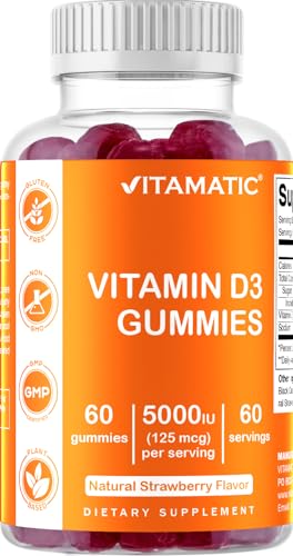 Caja gomitas vitamina d3 5000 ui vitamatic 60 unidades
